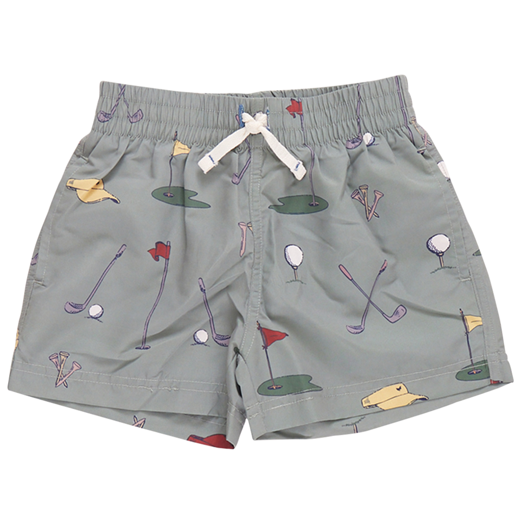 Pink Chicken Boys Swim Trunk