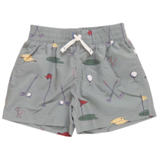Pink Chicken Boys Swim Trunk