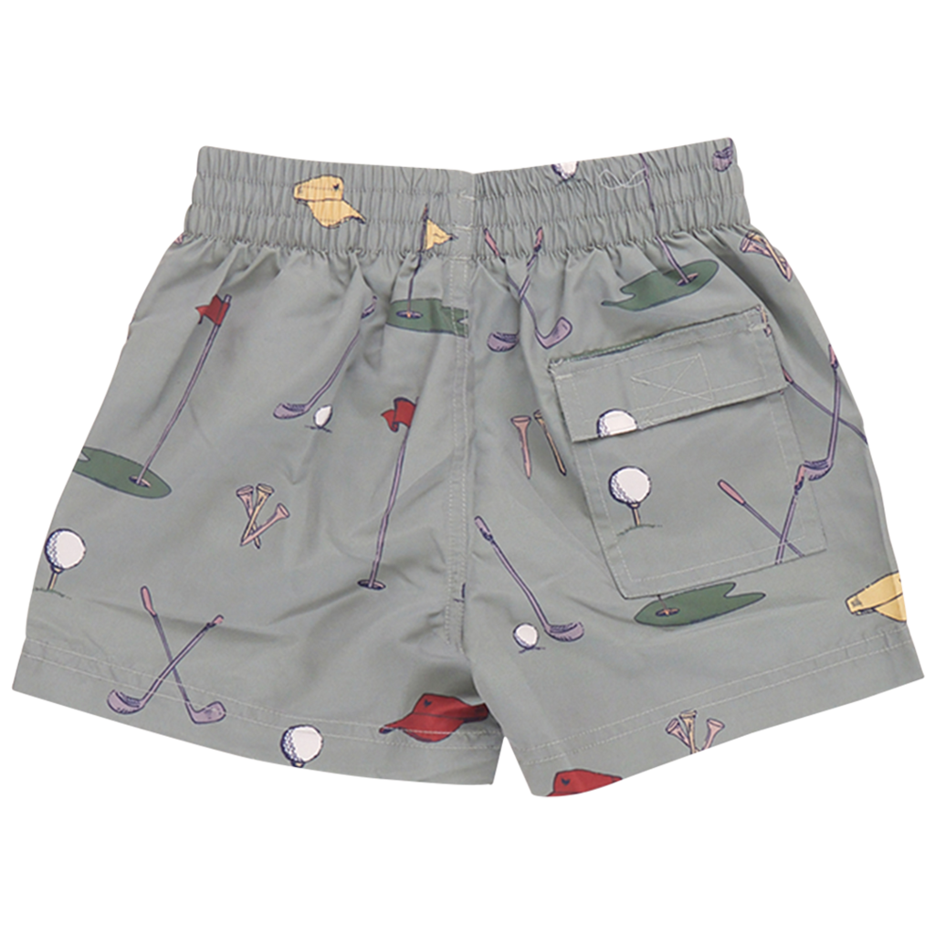 Pink Chicken Boys Swim Trunk