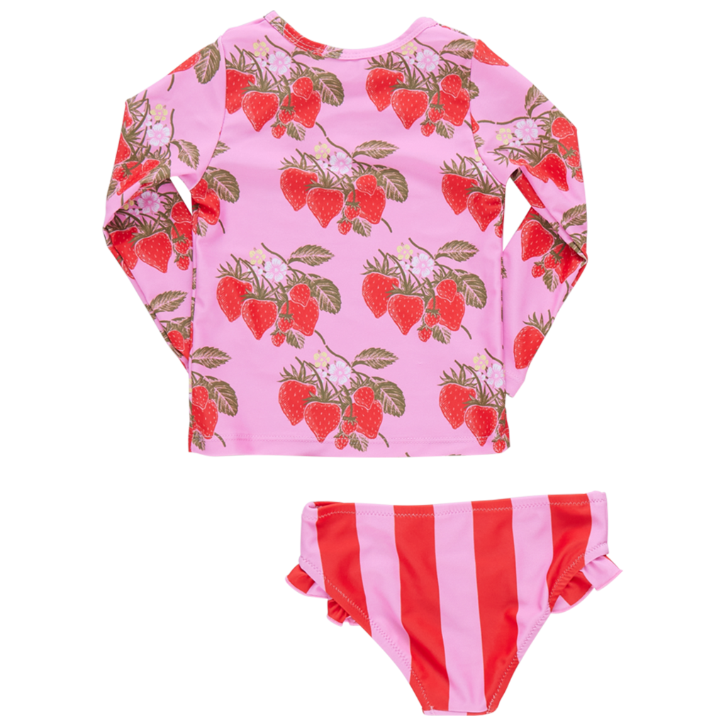Pink Chicken Girls Rash Guard Set