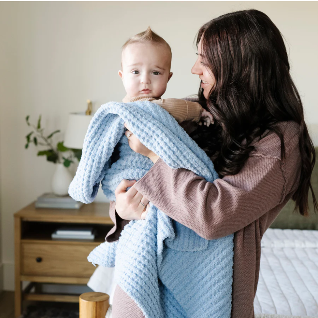 Saranoni Waffle Knit Blanket Receiving