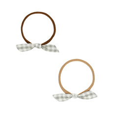 Rylee + Cru Inc. Little Knot Headband || Eucalyptus Gingham O/S