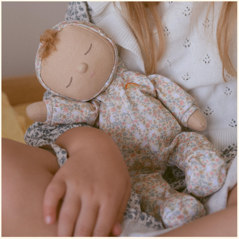 Olli Ella Dozy Dinkum - Custard - Garden Floral