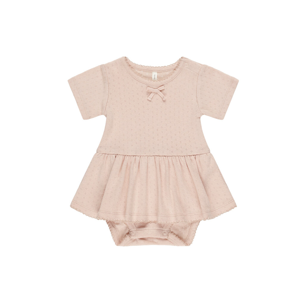 Quincy Mae Pointelle Skirted Bodysuit