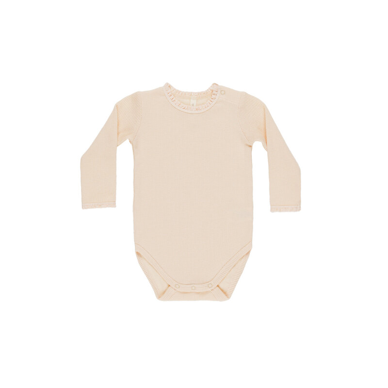 Quincy Mae Waffle Longsleeve Bodysuit