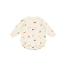 Quincy Mae Crew Neck Bubble Romper