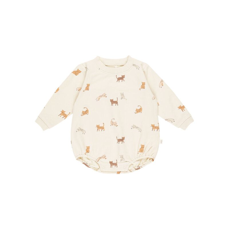 Quincy Mae Crew Neck Bubble Romper