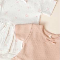 Quincy Mae Pointelle Skirted Bodysuit