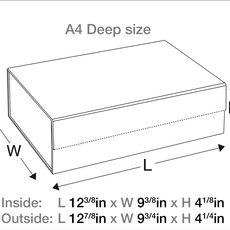 Fold A Box Large Box Ivory