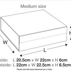 Fold A Box Medium Gift Box Ivory