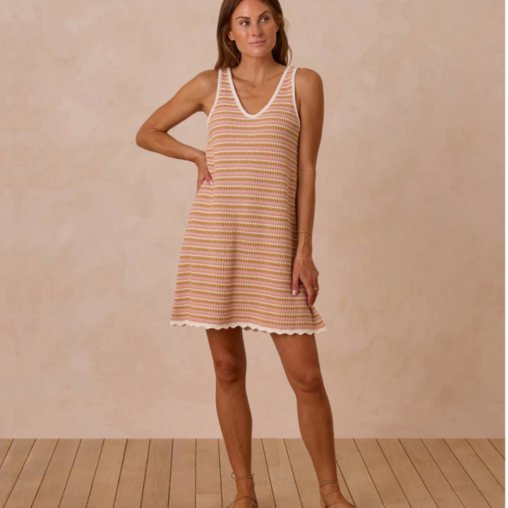 Rylee + Cru Inc. Crochet Mini Dress