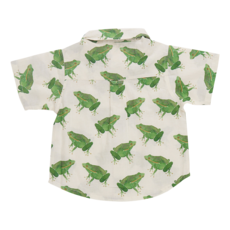 Pink Chicken Baby Boys Jack Shirt - Frogs 6-12M