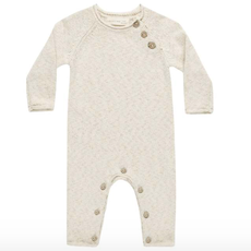 Quincy Mae COZY HEATHER KNIT JUMPSUIT || SPECKLED NATURAL