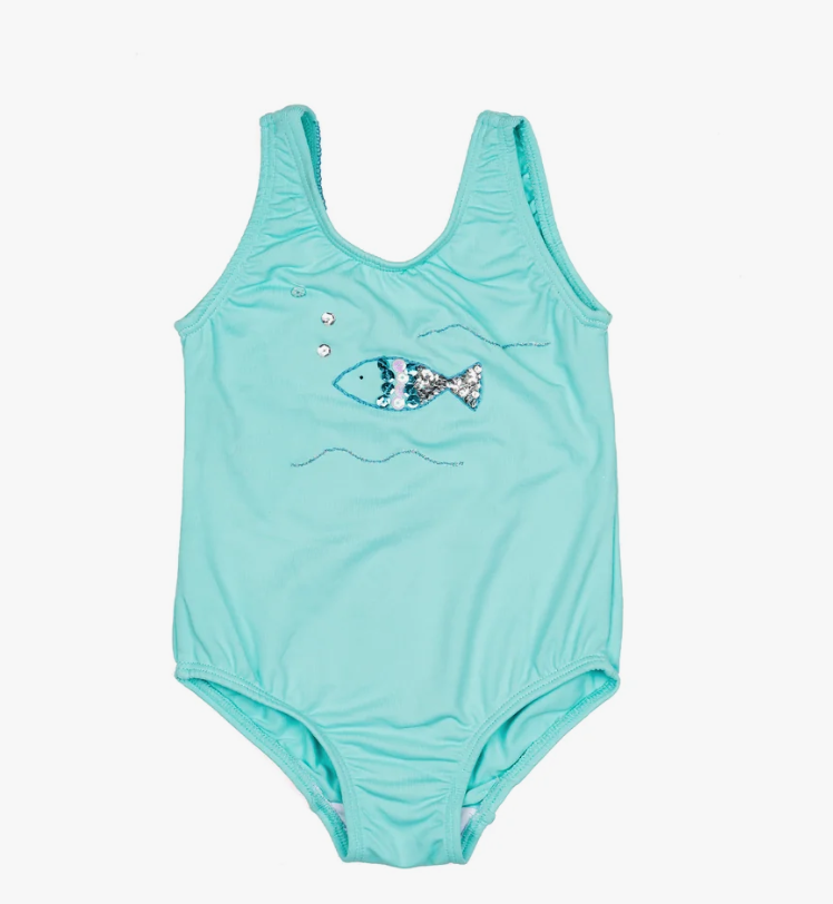 Fish Swimsuit Azure 6-12M