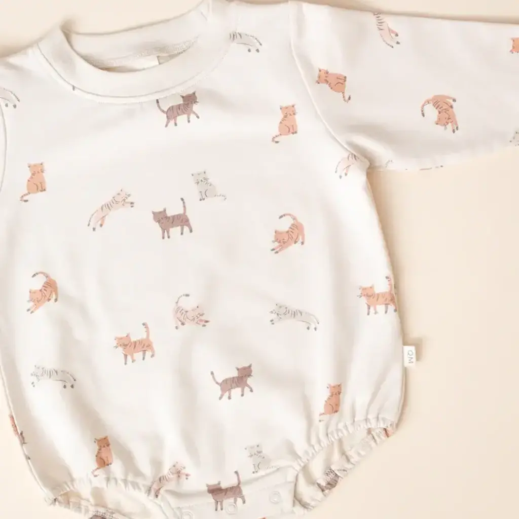 Quincy Mae Crew Neck Bubble Romper