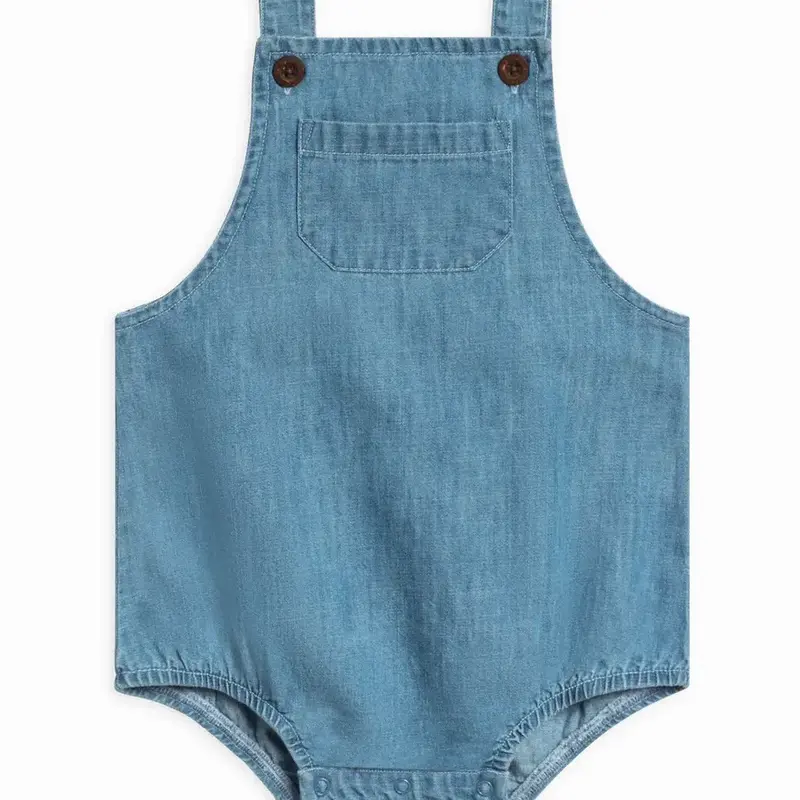 Colored Organics Organic Baby  Noe Chambray Bubble Overall