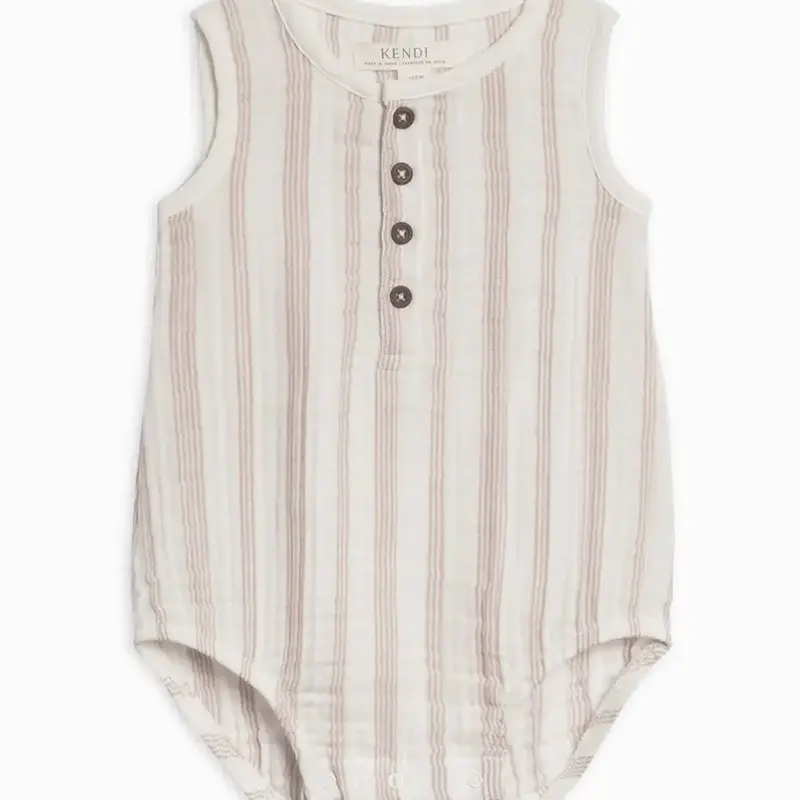 Colored Organics Organic Baby Bowie Muslin Bubble Romper