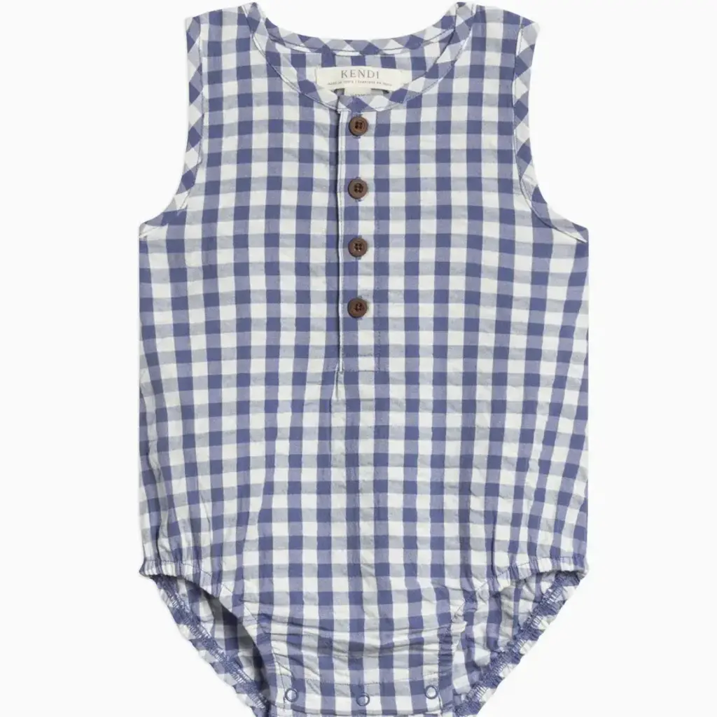 Colored Organics Organic Baby Wren Seersucker Bubble Romper