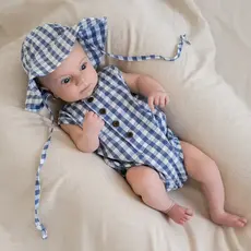 Colored Organics Organic Baby Wren Seersucker Bubble Romper