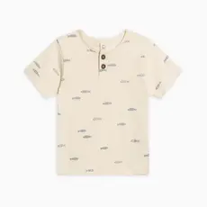 Colored Organics Organic Reef Short Sleeve Henley