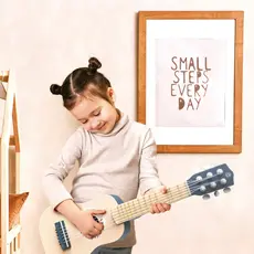 Speedy Monkey Blue Wooden Toy Guitar