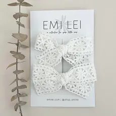 Emi Lei Pigtail Bow Clip Set