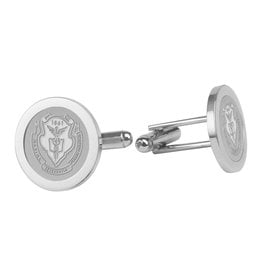 Cufflinks-silver-tone-Pingry seal