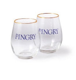 Stemless Wine Glass set-12 oz-2 pack