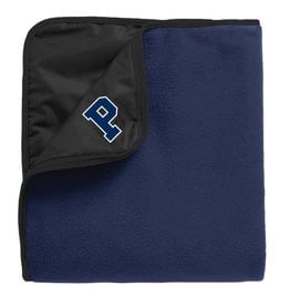 Fleece Stadium Blanket-Blue/Black-50 x 60