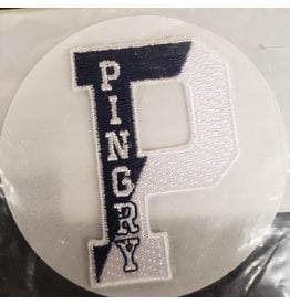 Pingry Patch-stick on-Navy/White-2.25 inches
