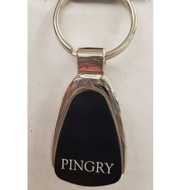 Keychain-teardrop-Navy/Silver