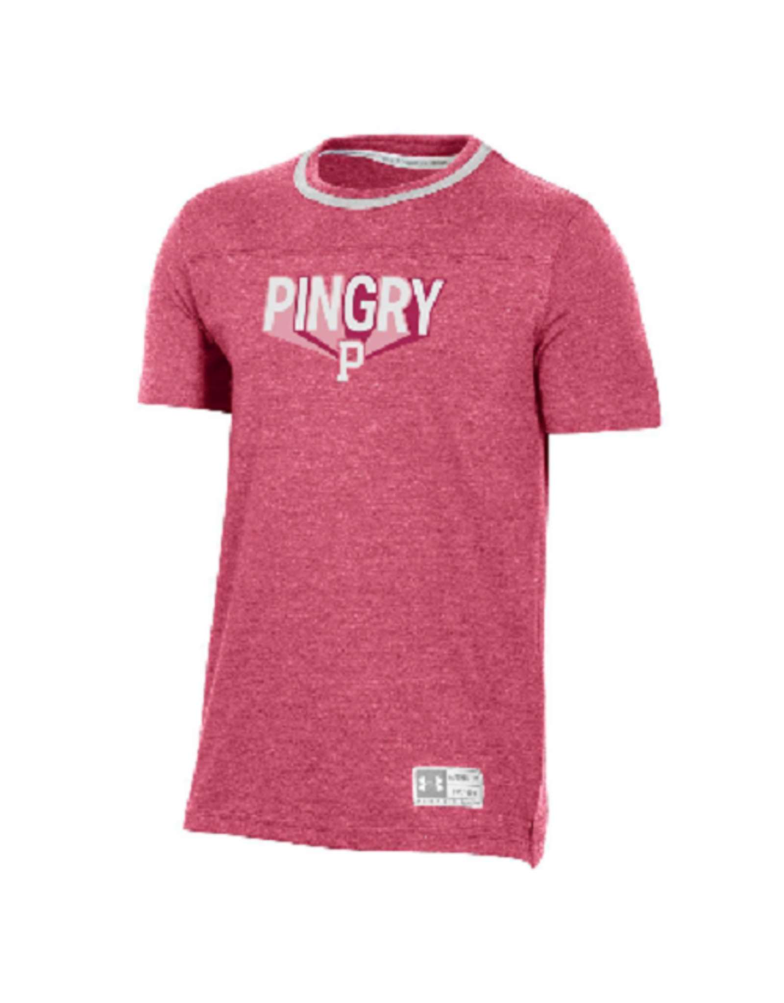 Under Armour Gameday Ringer Tee-Pink-youth