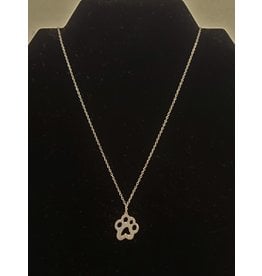 Bear paw necklace-sterling silver