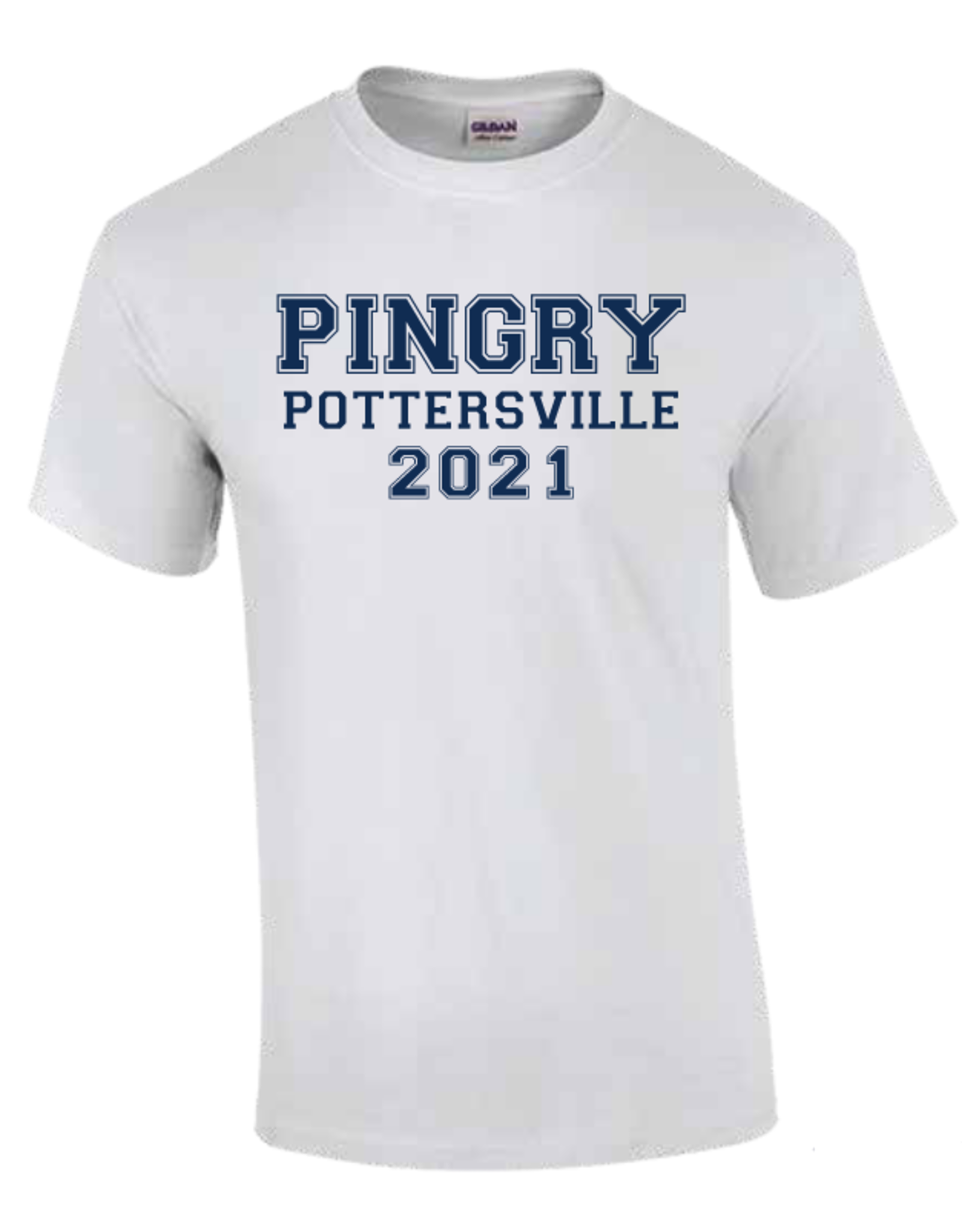 Pottersville T-shirt-white w/map