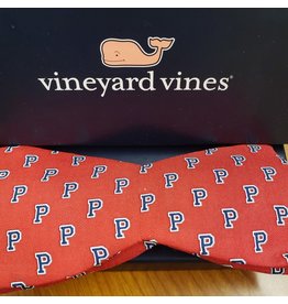 Pingry Red Bow Tie with Athletic P