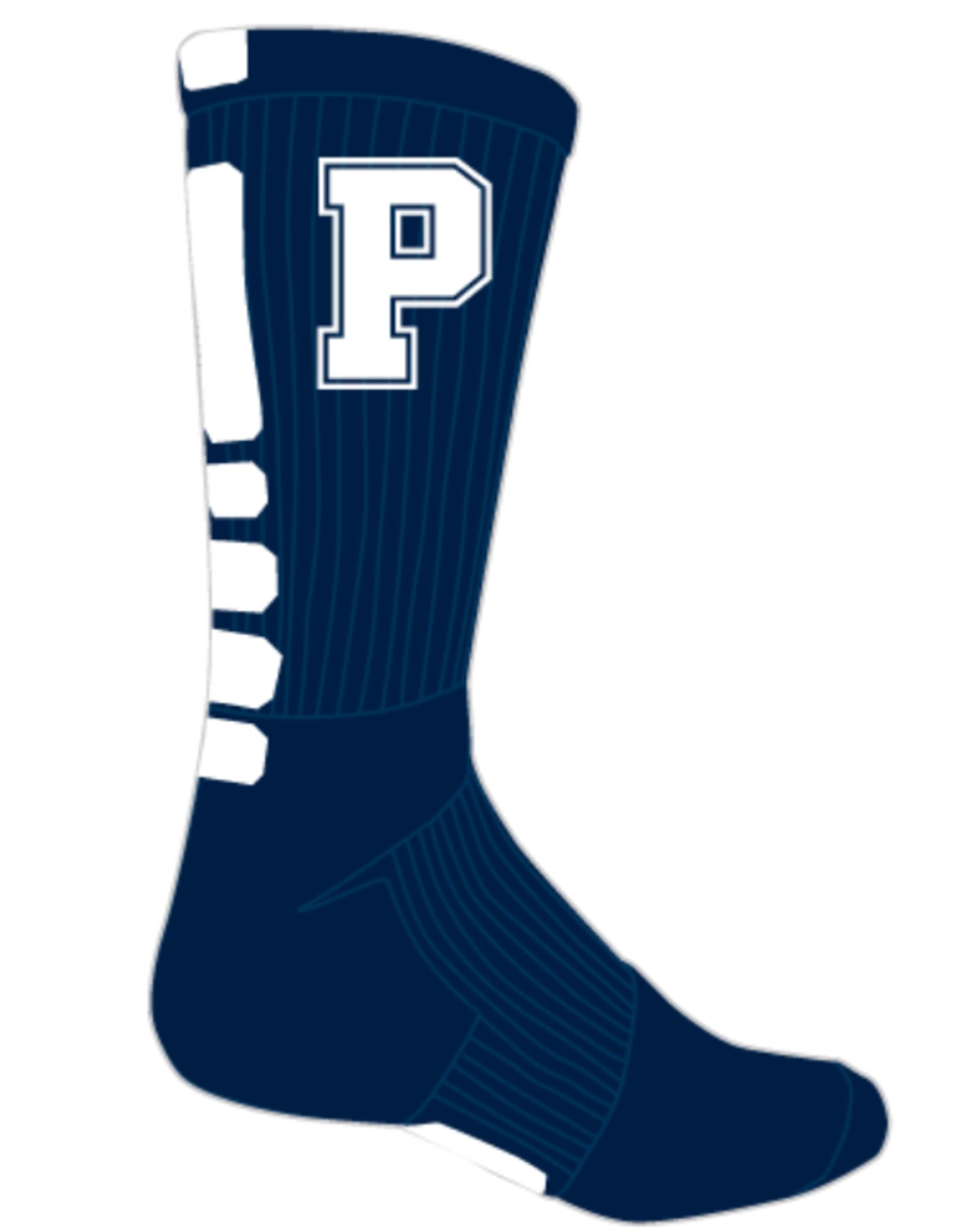 Elite Basketball Crew Socks Nike Navy/White