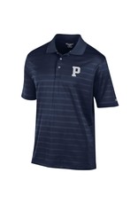 Textured Solid Polo-Marine Navy