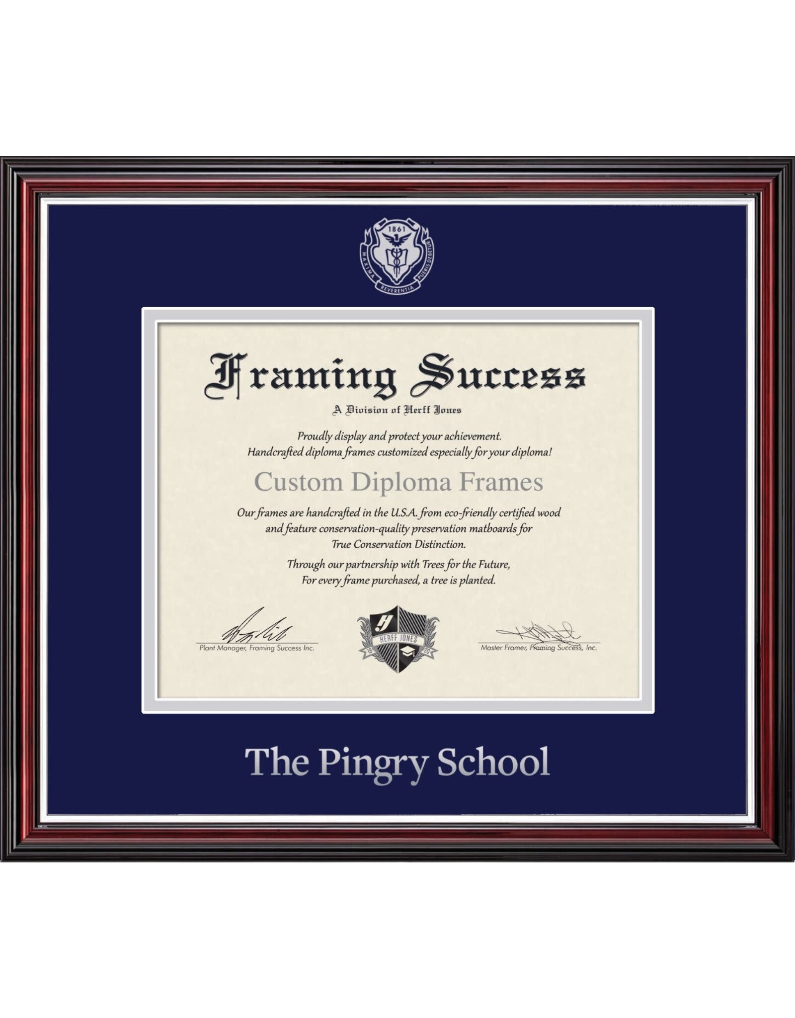 Pingry Diploma Frame
