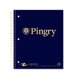 Pingry 3 Subject Notebook-Navy