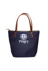 General Knot and Company Canvas Tote with zipper-navy - General Knot
