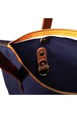 General Knot and Company Canvas Tote with zipper-navy - General Knot