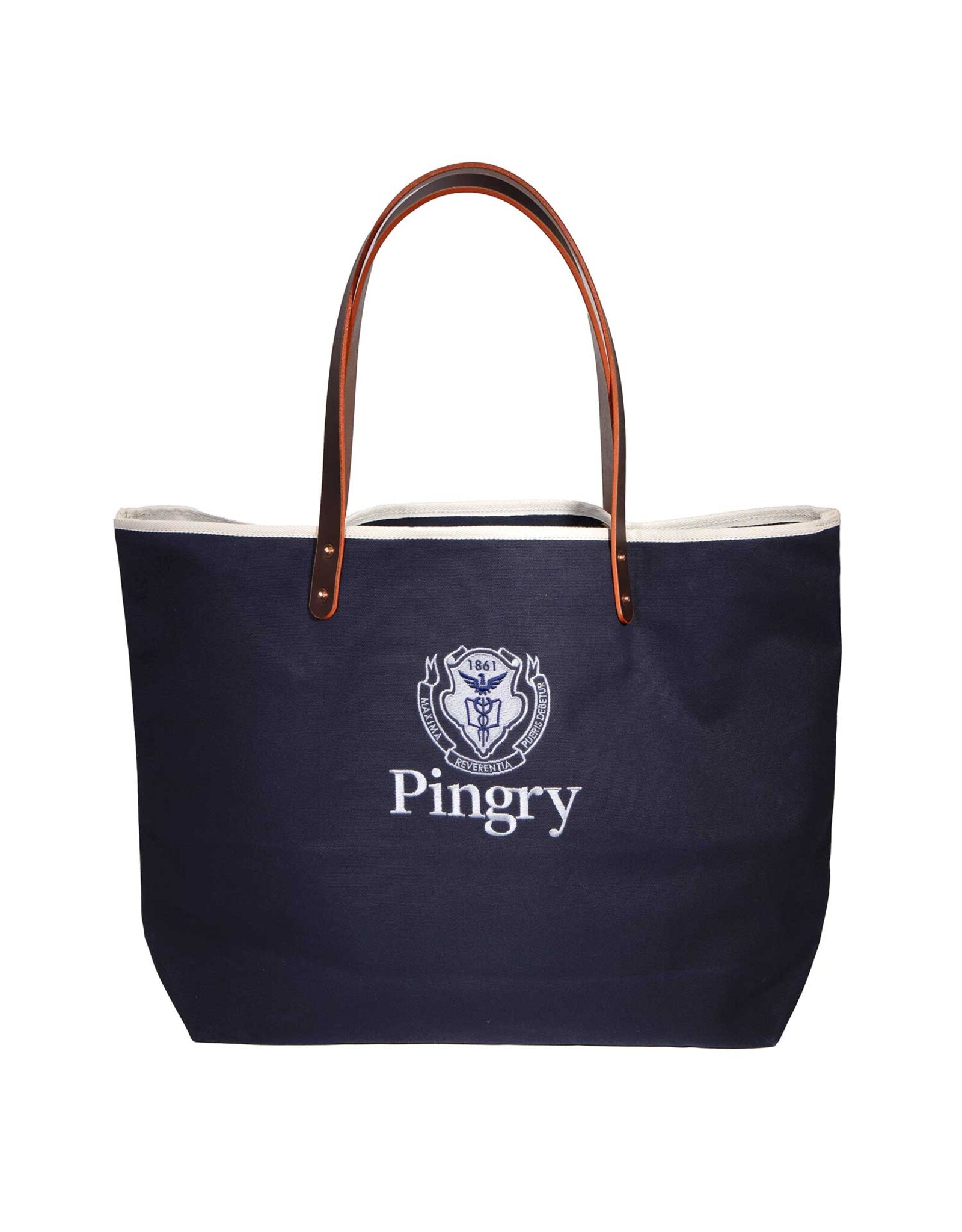 General Knot and Company Large Canvas Tote-navy General Knot
