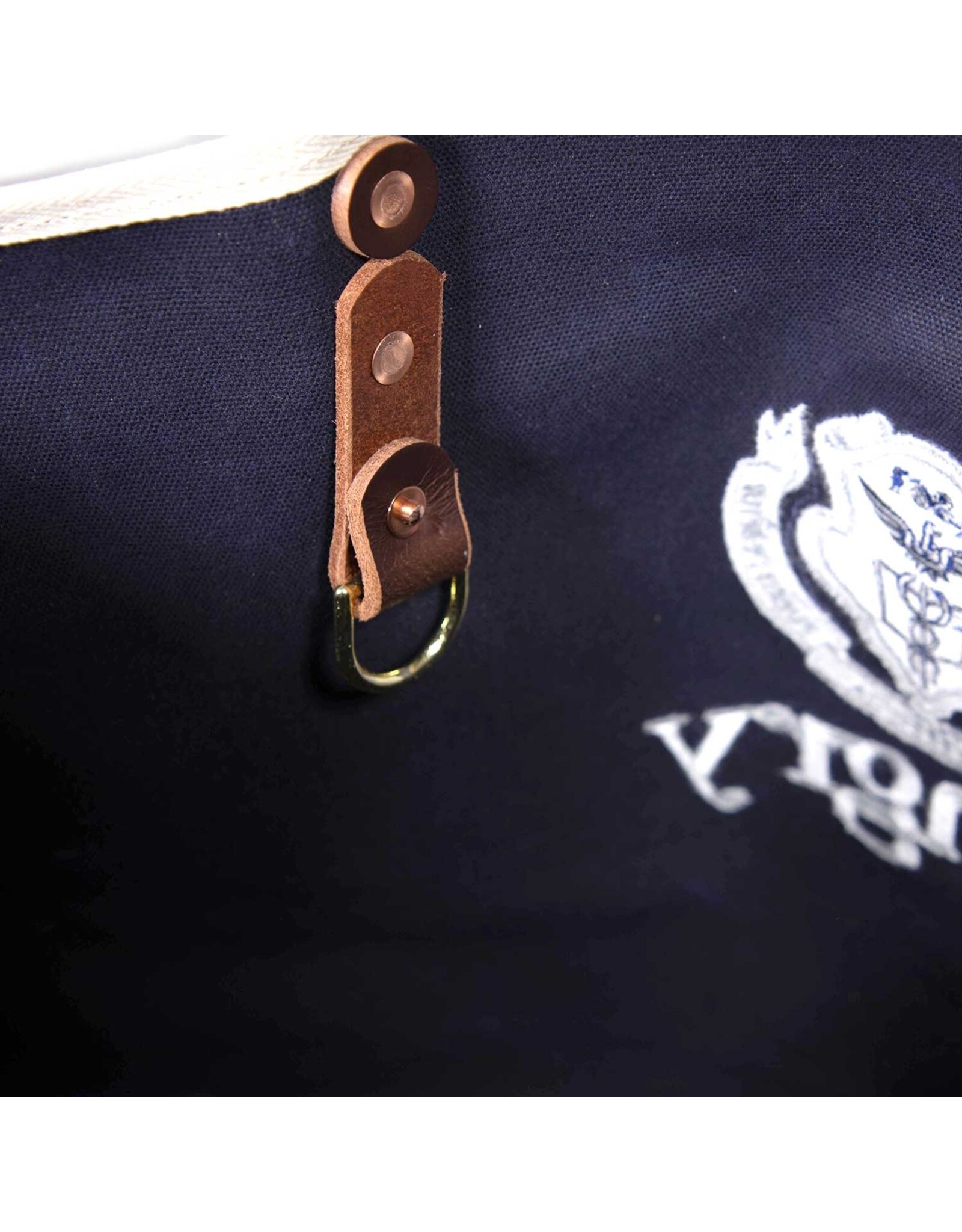 General Knot and Company Large Canvas Tote-navy General Knot