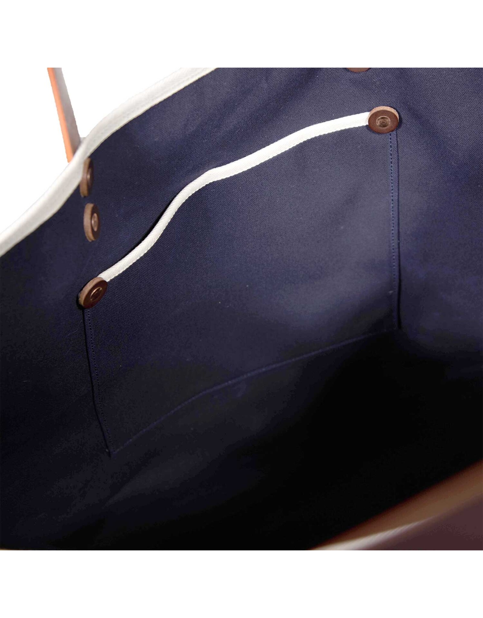General Knot and Company Large Canvas Tote-navy General Knot