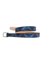 Pingry Tartan Belt-black leather