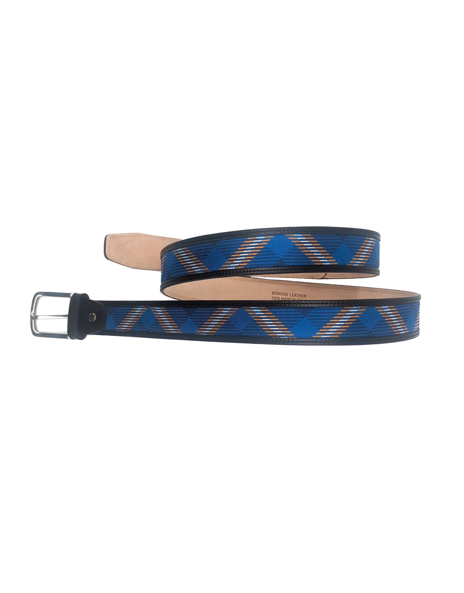 Pingry Tartan Belt-black leather