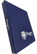 1" Pingry Branded Navy Binder with White Logo