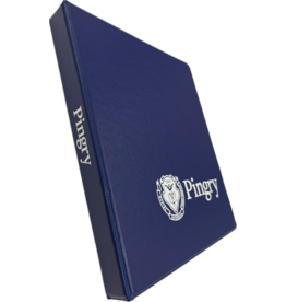 1" Pingry Branded Navy Binder with White Logo