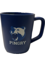 18 oz.Triangle Bottom Recycled Ceramic  Coffee Mug - growling bear