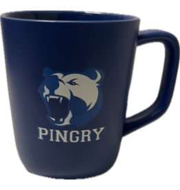 18 oz.Triangle Bottom Recycled Ceramic  Coffee Mug - growling bear